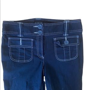 Low rise black jean pants